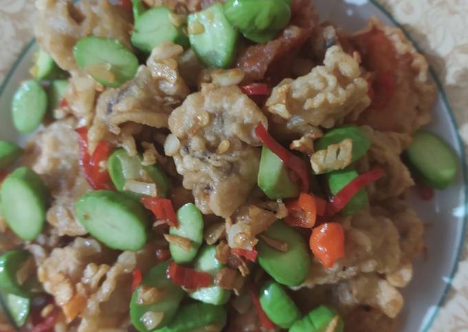 Resep Udang cumi sambal pete Anti Gagal