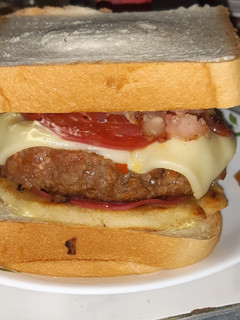 Una foto de Hamburguesa casera