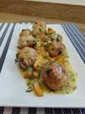 Albóndigas de bonito en salsa verde