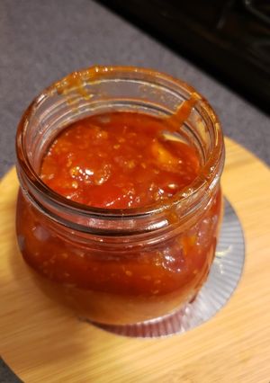 A picture of Easy sweet tomato jam.