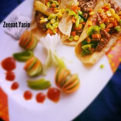 Jamaican beef tacos A picture of Jamaican beef tacos.