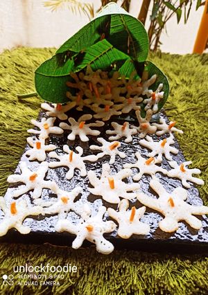 A picture of Parijat flower sweet Dosa.