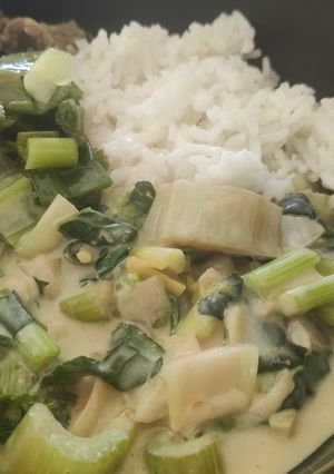 Une photo de 💗⭐⭐Curry vert au tofu soyeux