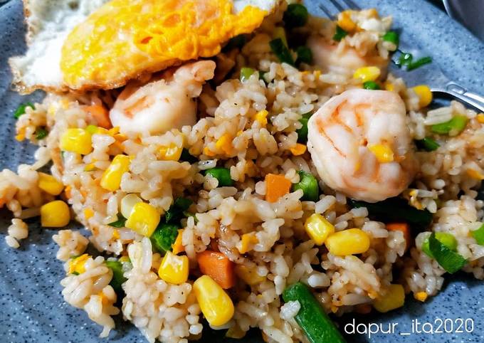 Resep Nasi Goreng Udang / Shrimp Fried Rice Simple Cooking Anti Gagal