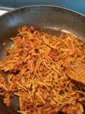 Fideos secos con chorizo a la mexicana. ॐ