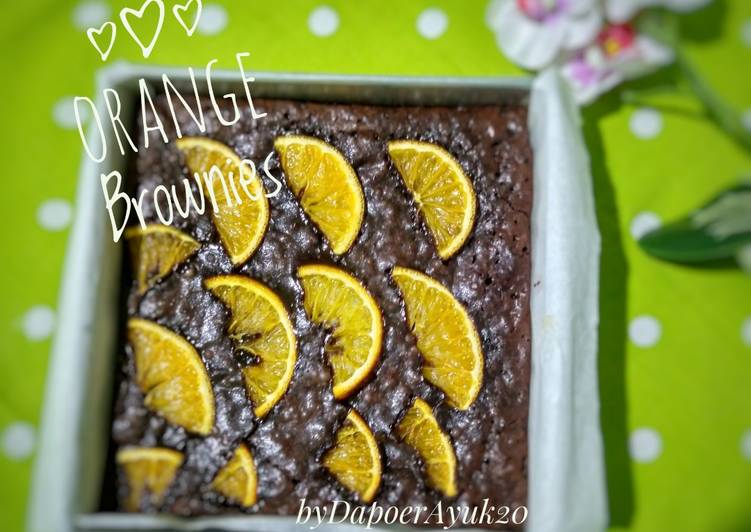 Orange brownies