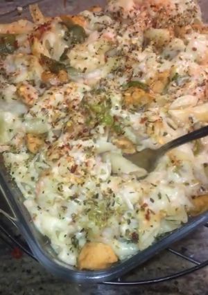 A picture of Pasta au gratin.