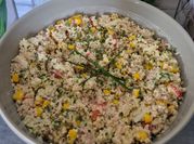 Une photo de semoule concombre