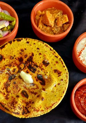 A picture of Bajra Rotlo.