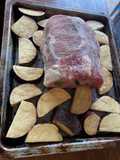 Peceto al horno con boniato 🍠