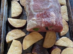 Una foto de Peceto al horno con boniato 🍠