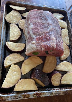 Una foto de Peceto al horno con boniato 🍠