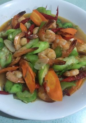 Foto resep Tumis Oyong Udang