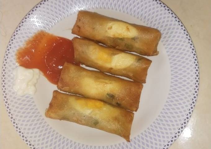 Lumpia isi sayur crispy diluar basah didalam