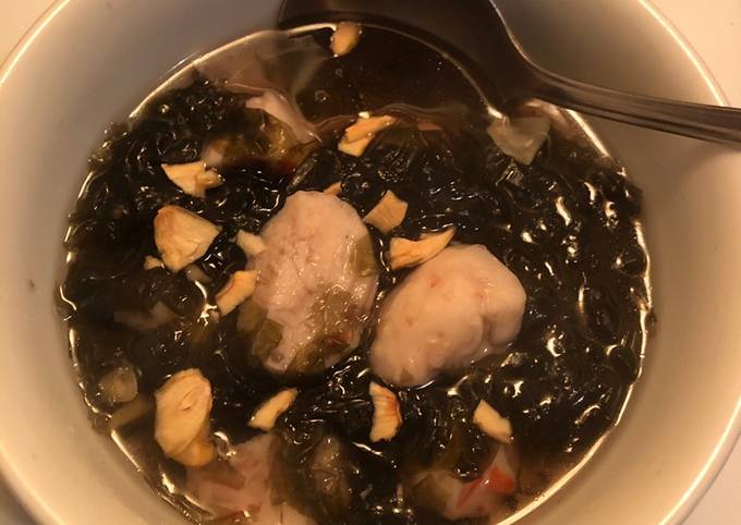 Seaweed Lobster Ball Soup