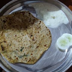 Kohlrabi paratha A picture of Kohlrabi paratha.