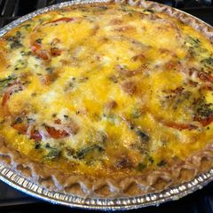 A picture of Loaded veggie quiche.