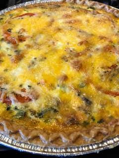 A picture of Loaded veggie quiche.