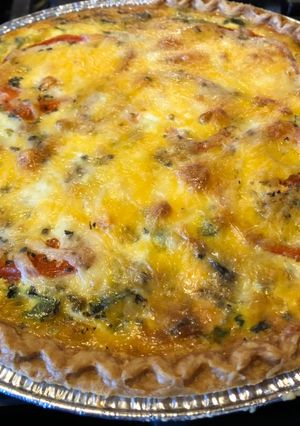 A picture of Loaded veggie quiche.