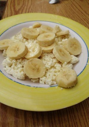 صورة لوصفة قشطة وموز وعسل