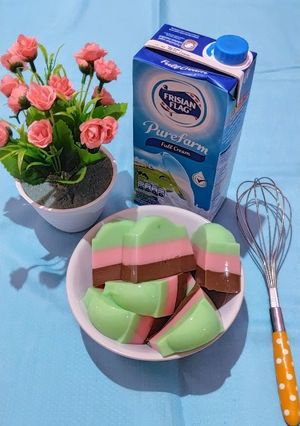 Foto resep Puding Tiga Lapis