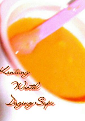 Foto resep MPASI 6+ (kentang, wortel & daging)