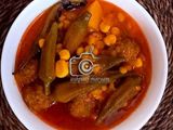 گوشتابه با بامیه و ذرت