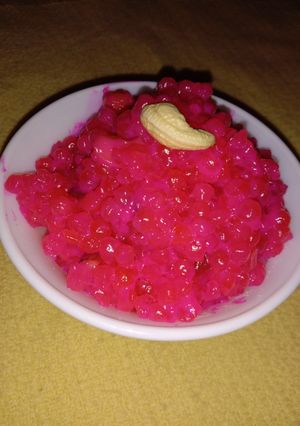 A picture of Sabudana halwa.