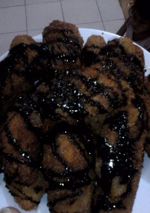 Foto resep Pisang pasir saus coklat