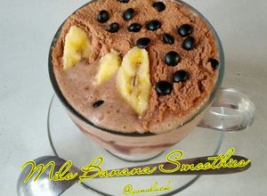 Foto resep Milo Banana Smoothies