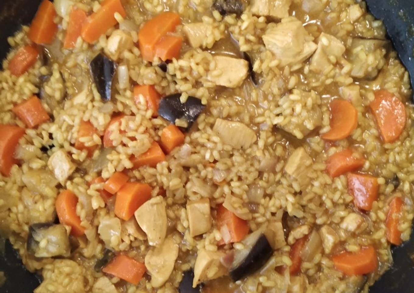 Arroz con pollo al curry