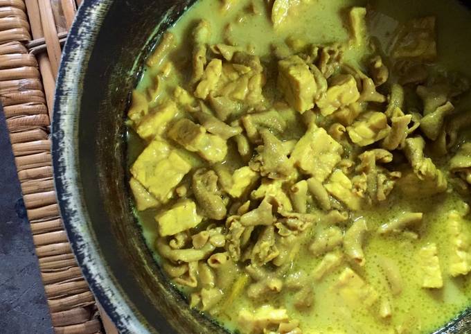 Bagaimana Menyiapkan Usus Ayam Santan Bumbu Kuning ✨, Sempurna