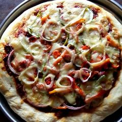 A picture of Home made pizza.