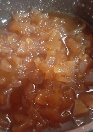عکسی از دستور مربای سیب