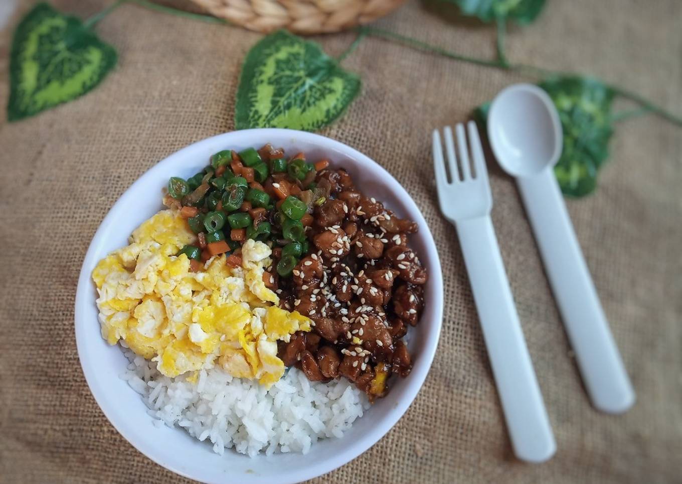 Rice Bowl Ayam Saos Teriyaki