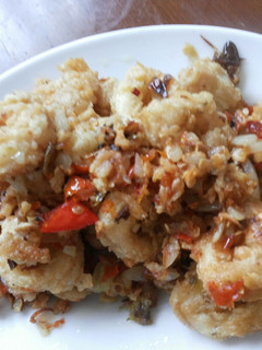 Foto resep Cumi tepung bawang putih cabe