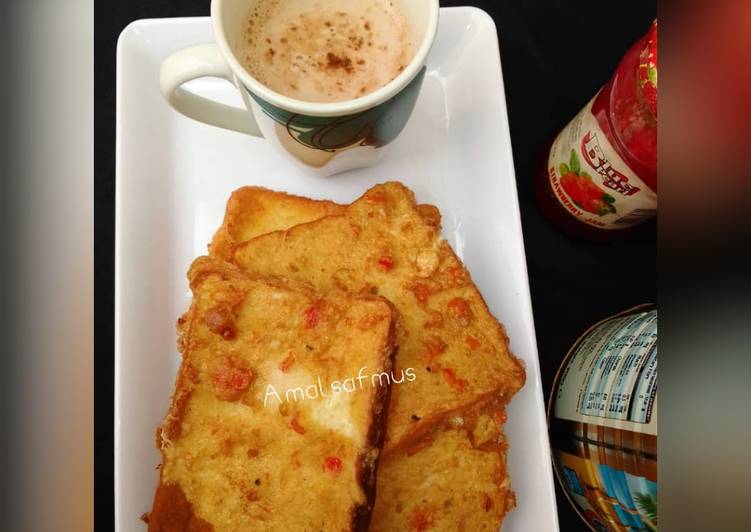 Step-by-Step Guide to Prepare Award-winning BREAKFAST(FRIED BREAD WITH TEA)