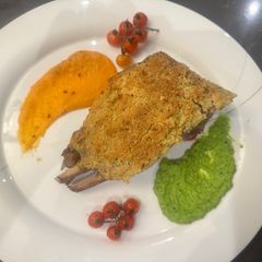 A picture of Herb Crusted Rack of Lamb - Show-Stopping Luxury Dinner - Wowwwweeeee.