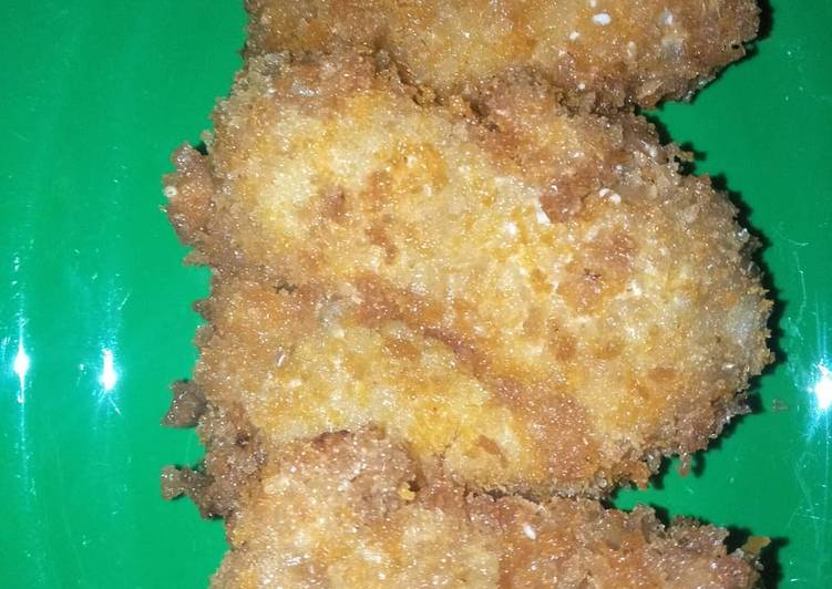 Pisang pasir crispy wijen rasa vanila