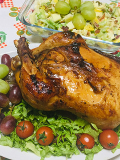 Una foto de Pavo Al horno Acompañado de Ensalada Waldorf ! 🎅🎄