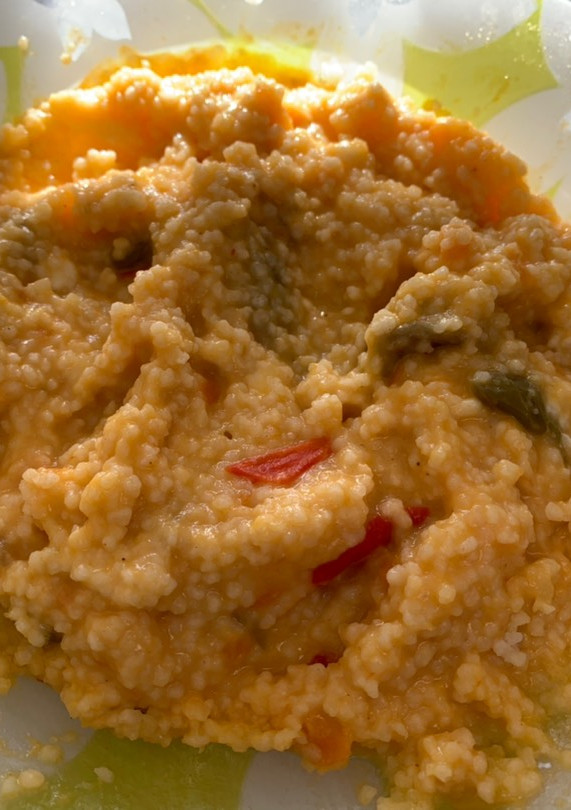 Una foto de “Risotto” saludable y rápido de calabaza (hecho con cous cous)