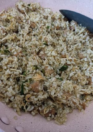 Foto resep Nasi goreng teri Cabai ijo