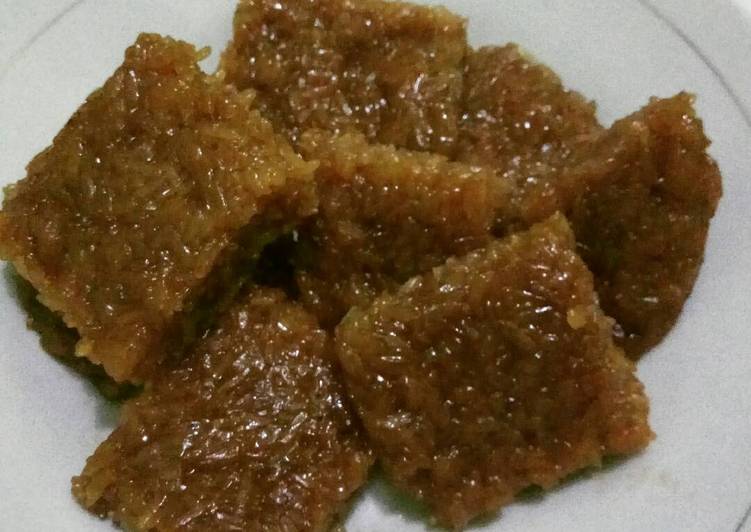 Cara mudah Membuat Wajik sederhana yang sempurna