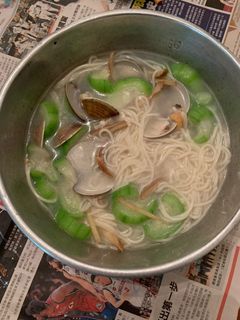 絲瓜蛤蜊麵線 的食譜成品照片