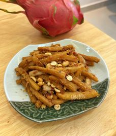 đậu xào sả ớt