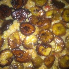 A picture of Plantain frittata (not perfect though).