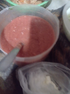 Una foto de Salsa roja de jitomate y con puré de tomate #2🍅😋😋