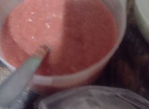 Una foto de Salsa roja de jitomate y con puré de tomate #2🍅😋😋