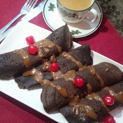 A picture of Chocolate pancake.