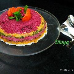 A picture of Rainbow pulav.